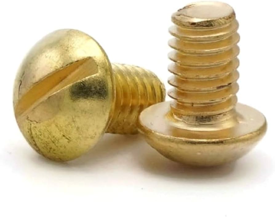 Picture of Brighton Best 116174 #4-40X3/8" Round Head Slot Machine Screw Brass